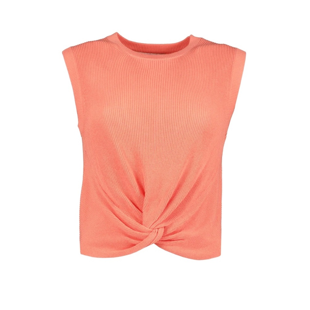 Bishop+Young Coral Twist Front Sleeveless Top